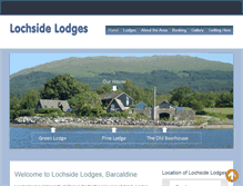 Tablet Screenshot of lochsidelodges.co.uk